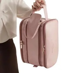 Bolsas de maquillaje para mujer, estuche de maquillaje de viaje, organizador de cosméticos impermeable, bolsa organizadora de maquillaje con asa, bolsa de cosméticos de viaje