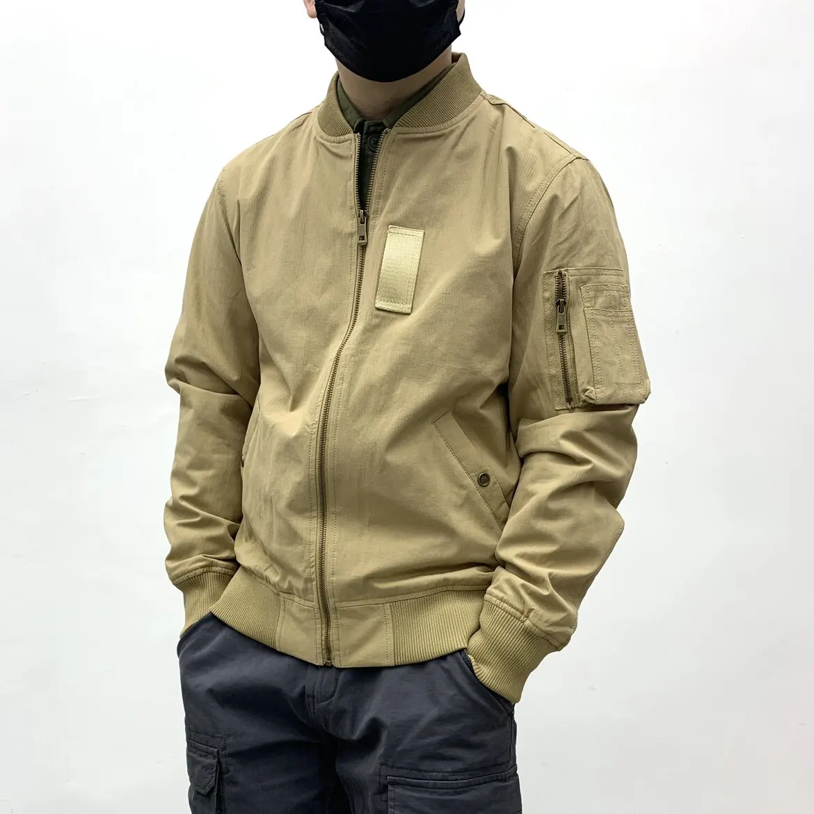 4XL Classic American MA-1 Air Force Bomber Short Jacket School-Uniform-Style Military Outerwear Japanese Retro Baseball Jacket