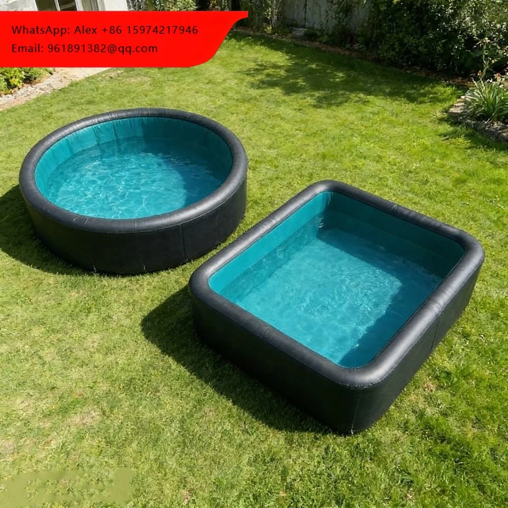 

Customized Portable PVC Drop Stitch Inflatable Pool Custom Color Shape Outdoor Above Ground I Go Pool For Home Piscine Gonflable