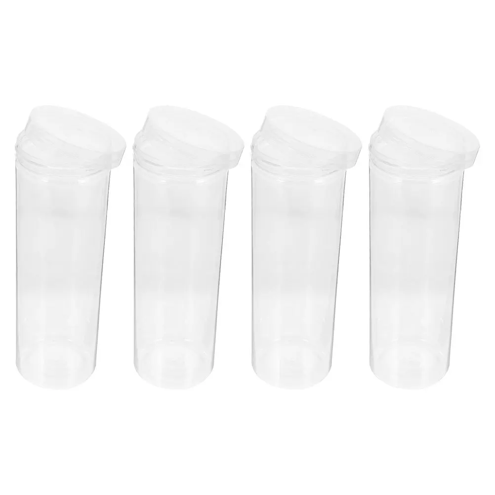 

4Pcs Desktop Pen Organizer Transparent Plastic Holder for Pencils Fountain Pens Office School Supplies Storage Case