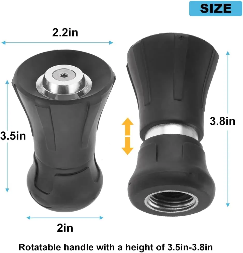 2pcs High Pressure Sprayer Nozzle 3/4 Inch Garden Hose Nozzle Watering Sprinkler Irrigation Spray Nozzles for Car Washer Fireman gallery 1