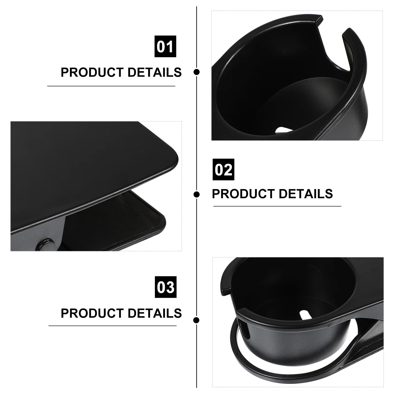 Portabicchieri Clip Organizzatore laterale da scrivania Facile installazione Senza trapano Home Office Car 1 pezzo Portabicchieri Clip da tavolo Portabottiglie