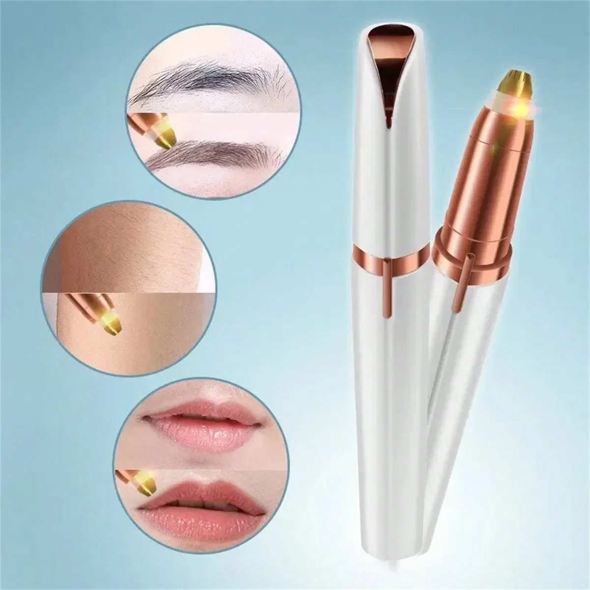 2026 Women Electric Eyebrow Trimmer Eye Brow Shaper Pencil Face Hair Remover For Women Automatic Eyebrow Shavers Rechargeable
