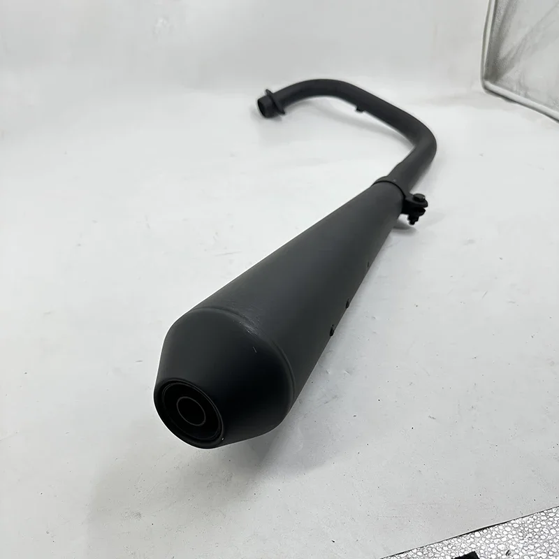 【Premium quality】EXHAUST SYSTEM - COMPLETE - QUIET - BLACK For MUTT Motorcycle Original Parts MPT-0202