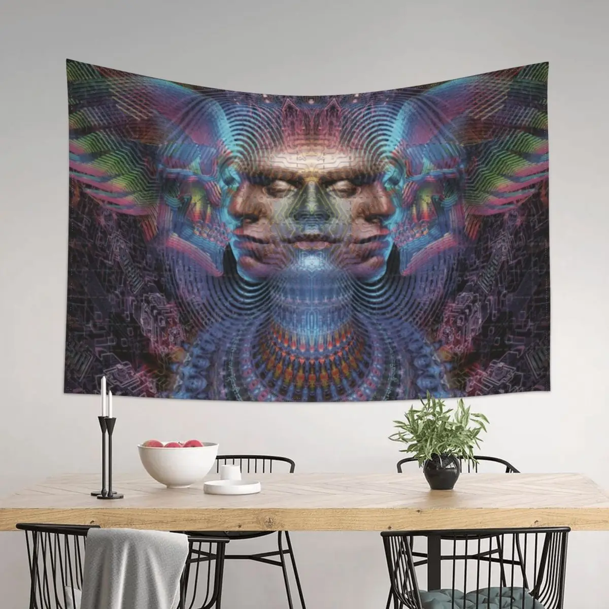 

Luke Brown - Toroidal Angel Tapestry Aesthetic Room Decor Decoration Aesthetic House Decoration Tapestry