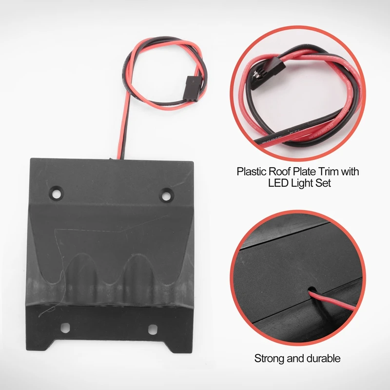 

Plastic Roof Plate Trim With LED Light Set Fit For 1/5 HPI ROFUN ROVAN KM BAJA 5B 5T 5SC RC CAR PARTS