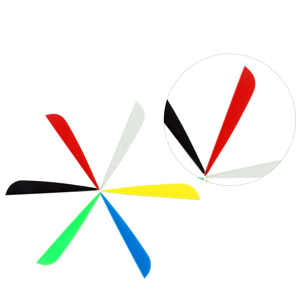 27Pcs 3 Inch Water Drop Archery Fletching Durable Universal Arrow Vanes untuk Kontrol Optimal dan Pengurangan Gesekan