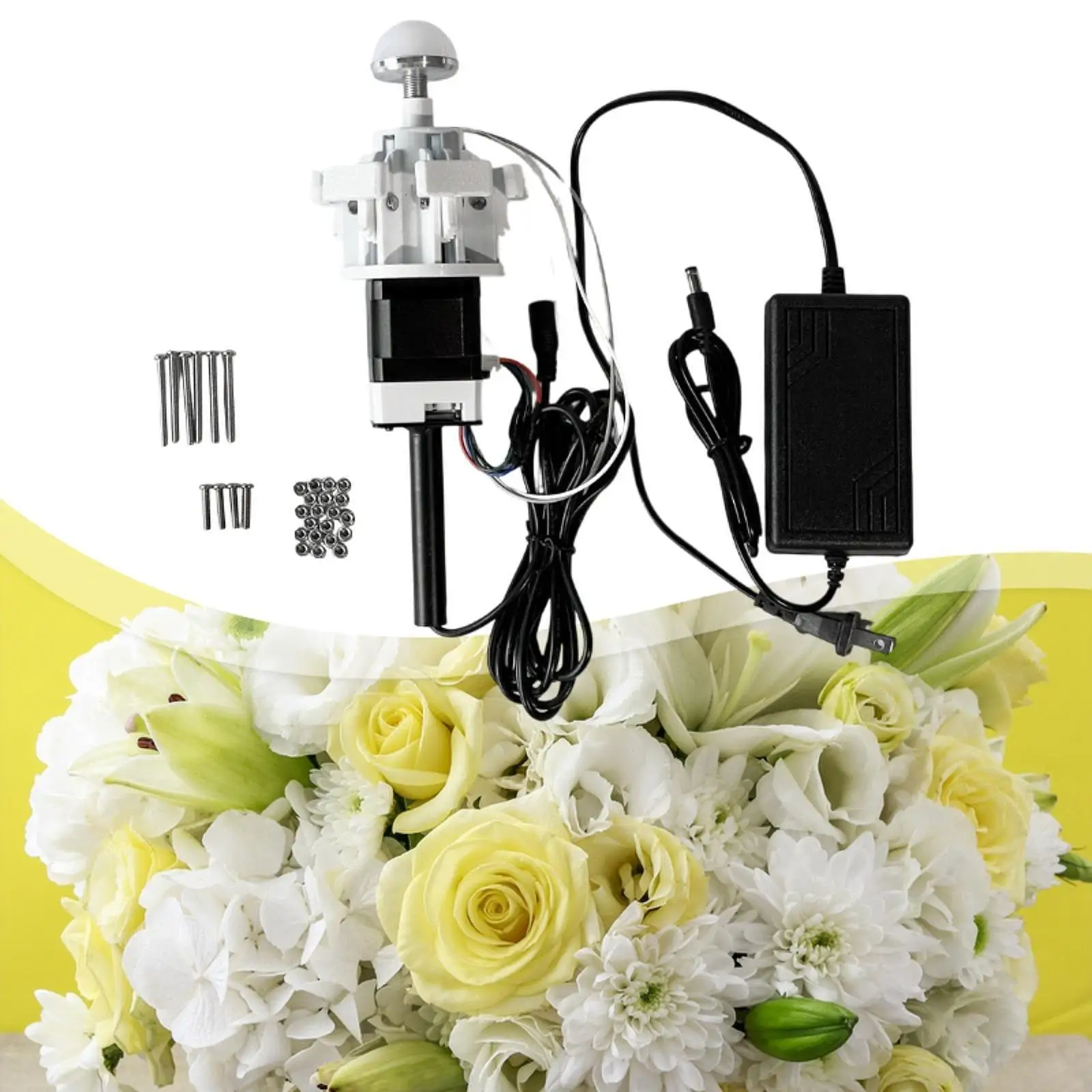 

Adjustable Simulation Flower Opener Mechanical Artificial Flower Engine for Art Exhibition Stage Wedding Decor