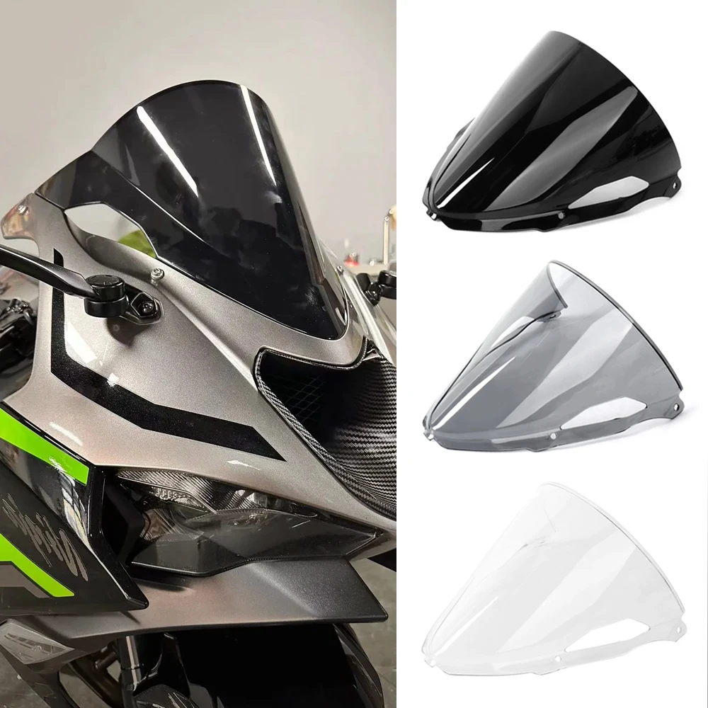 

New For Kawasaki NINJA ZX-6R Ninja ZX6R ZX 6R 2024 Motorcycle Windscreen Anti-Scratch Screen Scooters Windshield Spoiler