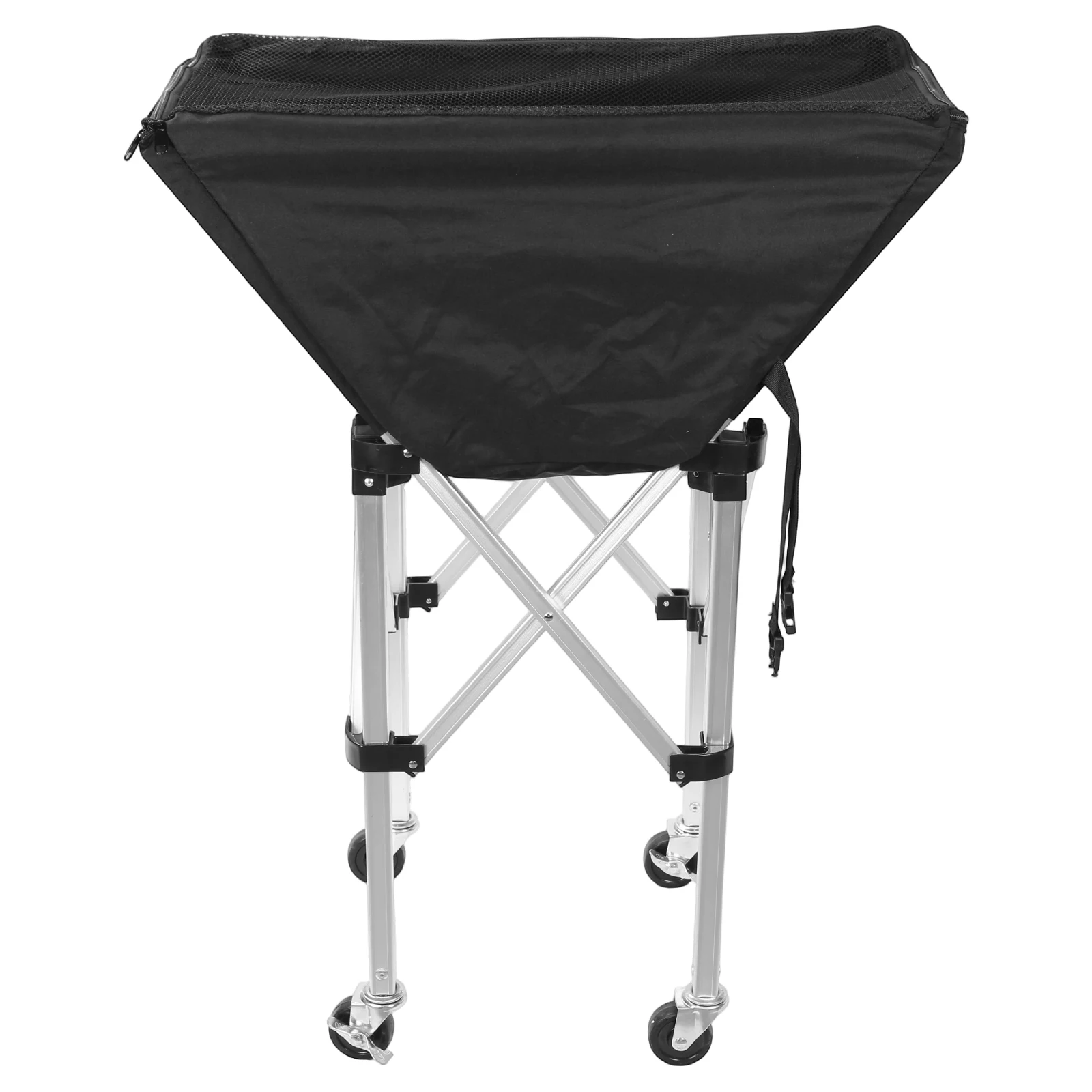 

Collapsible Hammock Ball Cart with Wheels Basketball Cart Large Capacity for Easy Storage and Transport