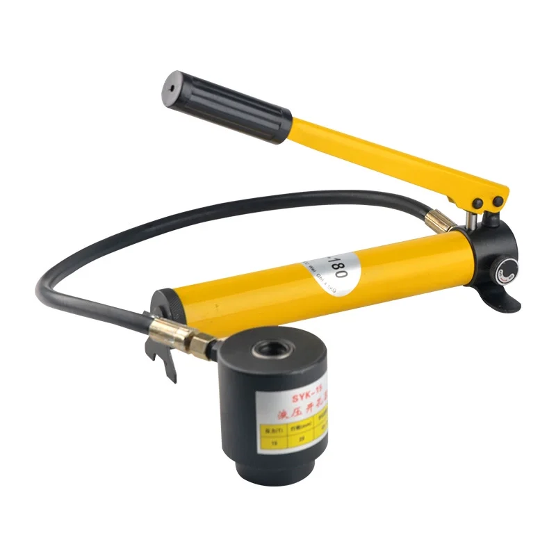 

SYK-8A Stainless Steel Hydraulic Hole Puncher 8B/15 Thin Iron Plate Manual Aluminum Plate Punching Machine with Dies