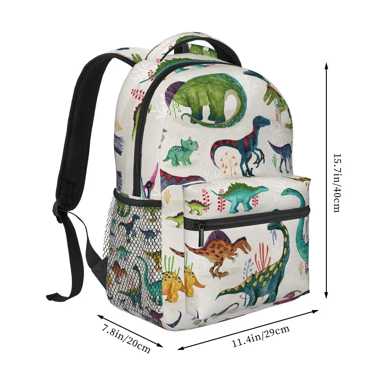 Bright Dinosaurs Backpacks Boys Girls Bookbag Students School Bags Cartoon Kids Rucksack Shoulder Bag Large Capacity