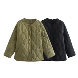 Streetwear Green Oversized Long Jackets Women Long Sleeve O Neck Single Buttons Autumn Winter Coats Casual Outwears