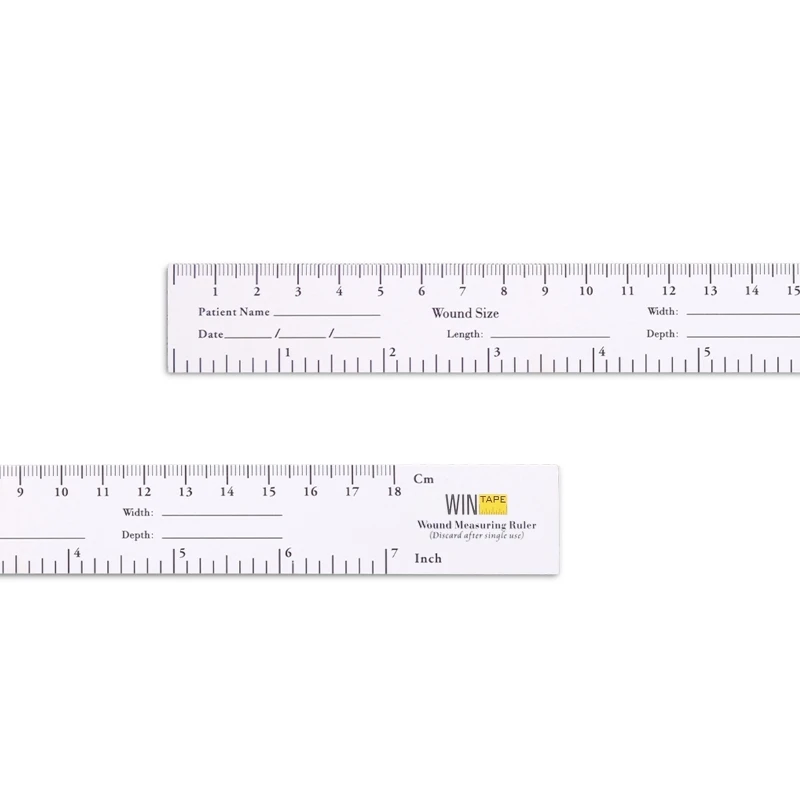 100 Pack Wound Measuring Tape Me dical Medimeter 18cm  7'' Educare Wound Ruler