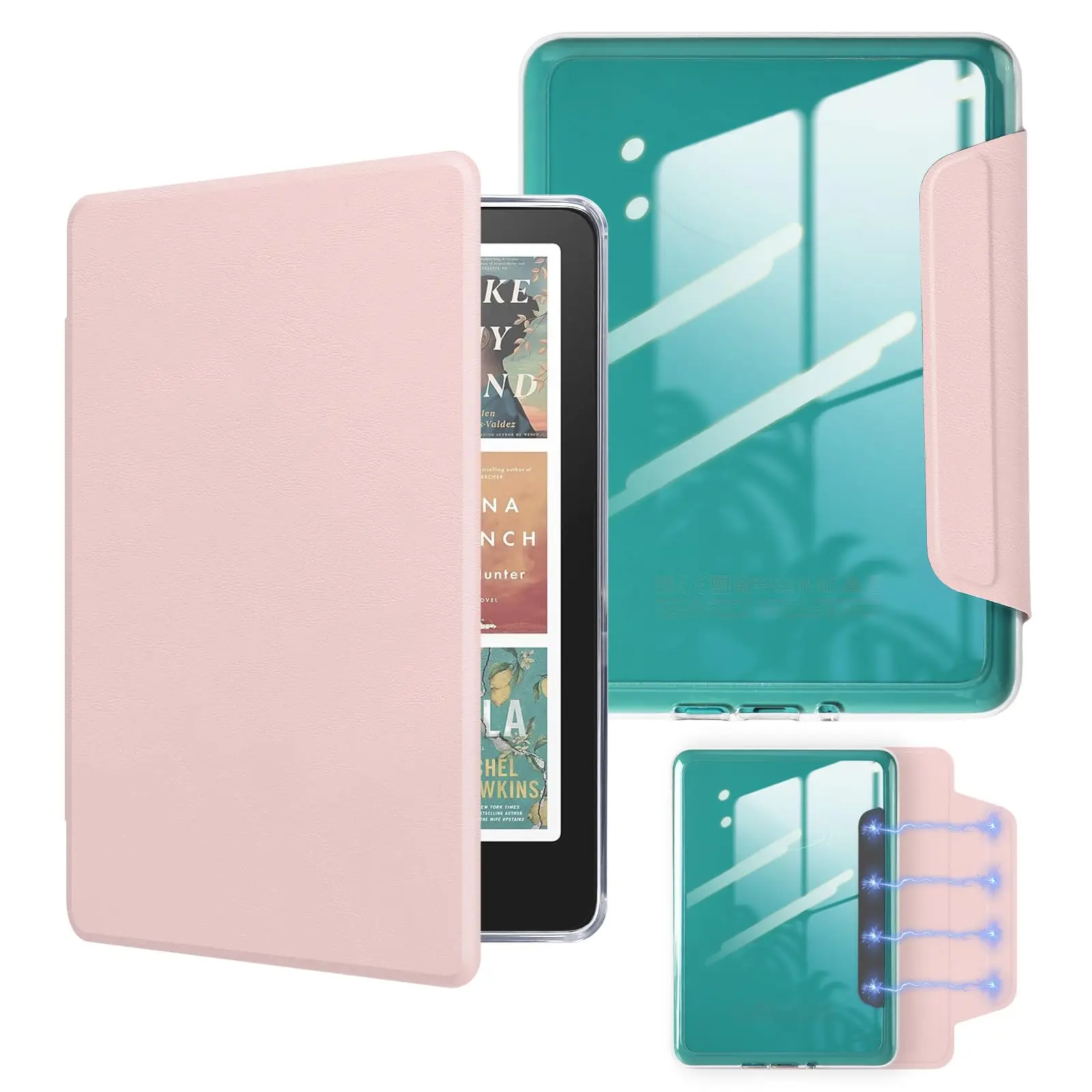 Funda Magnética Desmontable para Kindle de 6 Pulgadas (11.ª Generación 2022/2024) - Cubierta Protectora Delgada y Ligera de PU, Activación/Desactivación Automática