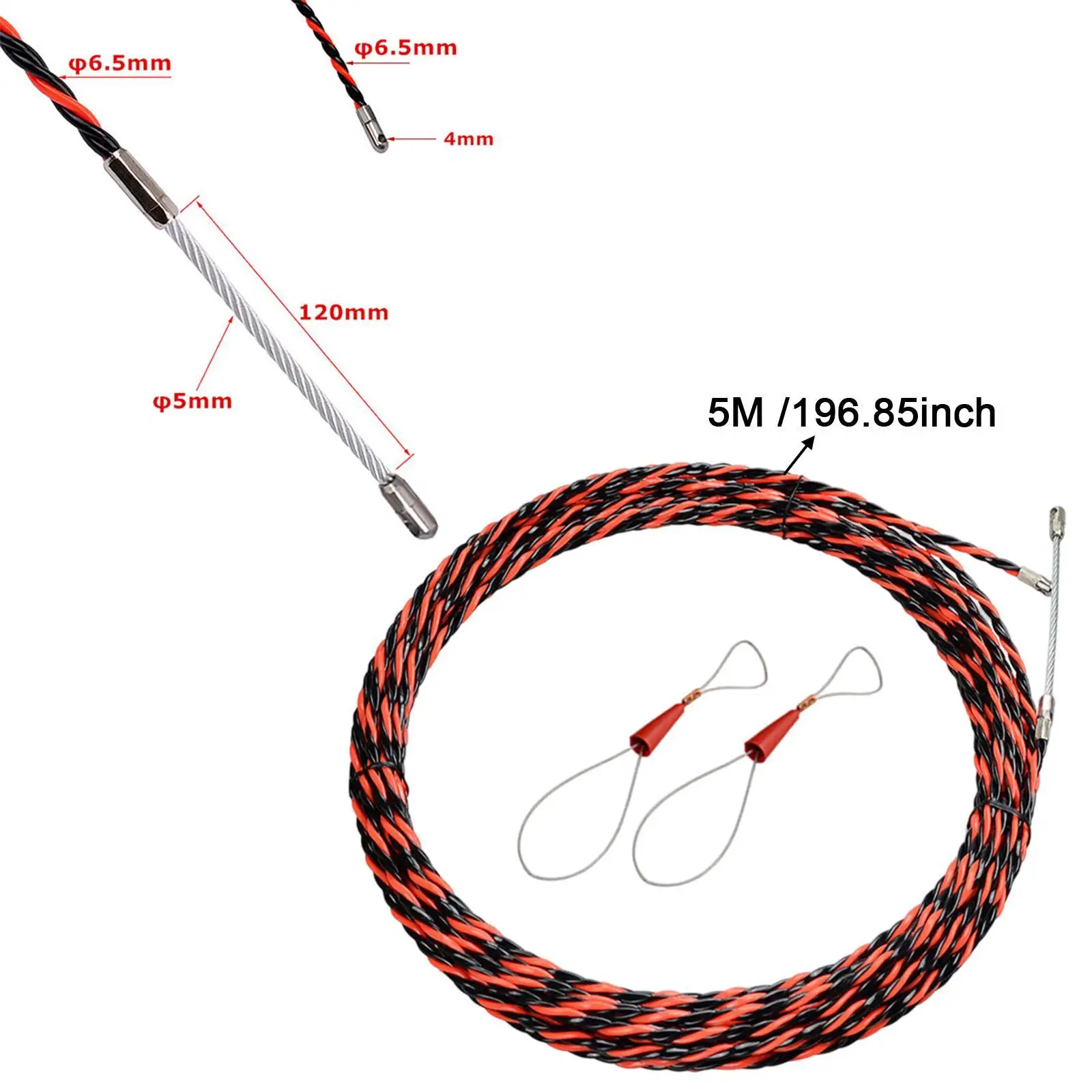 Wire Threading Tool Flexible Electrical Wire Guide Device for Cable Pulling Wall Duct Conduction