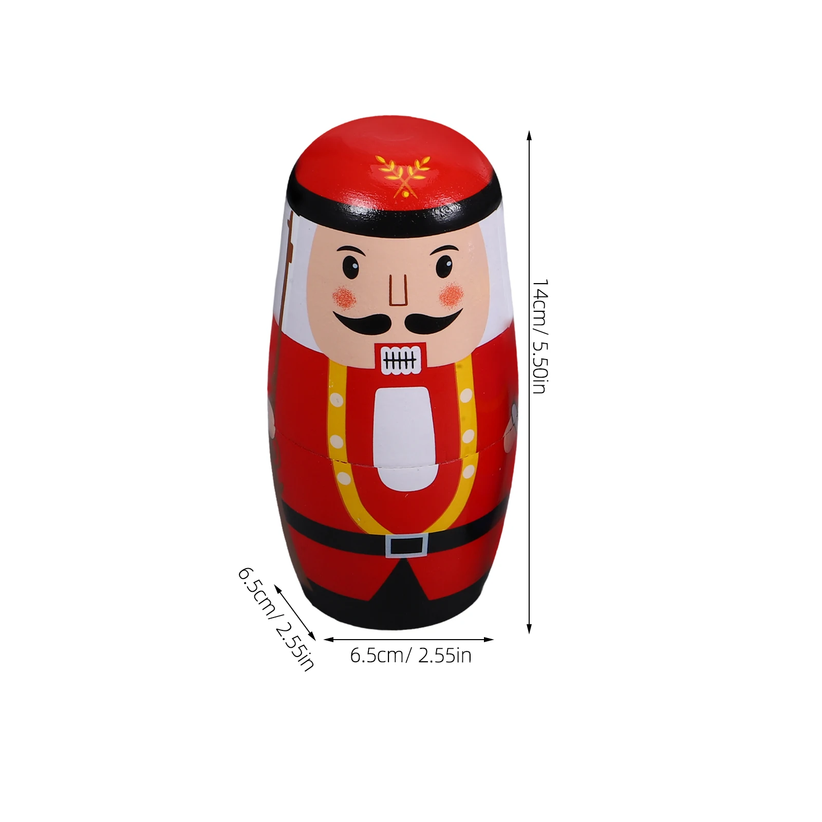 1 set Schiaccianoci Bambole di nidificazione Matrioska di Natale Desktop Legno Regalo russo per bambini adulti Divertente giocattolo impilabile