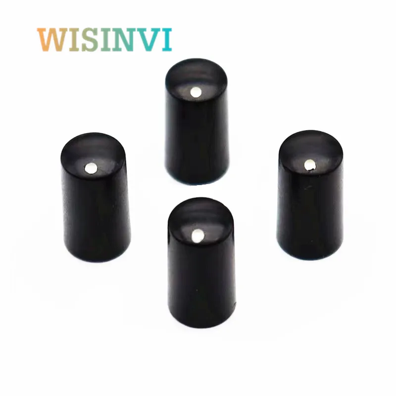 10 PCS 7.5X14MM 7.5*14MM Potentiometer Knob 6MM Serrated Hole Potentiometer Matching Hat Black Standard