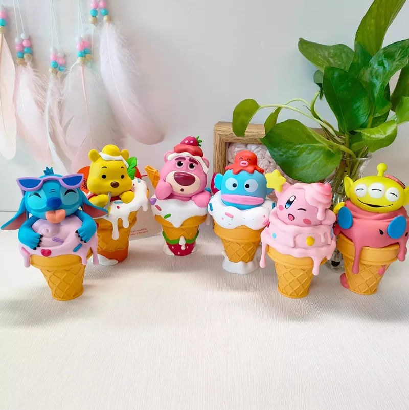 

New Spot Big Star Ice Cream Modeling Hand-Made Creative Toys Twisted Egg Blind Box Desktop Ornaments Surprise Birthday Gift