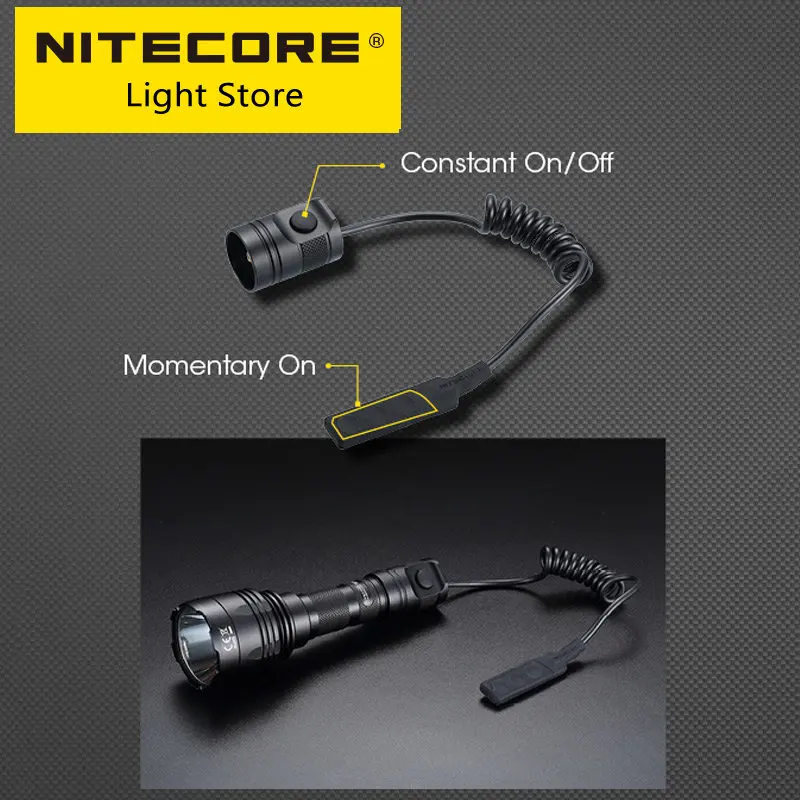 NITECORE RSW3 Tactical Remote Switch Rear Mount Portable Lighting Accessories for Flashlight NEW P30, P12 MH12S MH25S