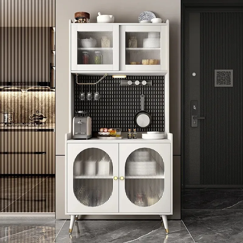 Locker living room integrated against the wall tea kitchen console cabinet locker rock slab