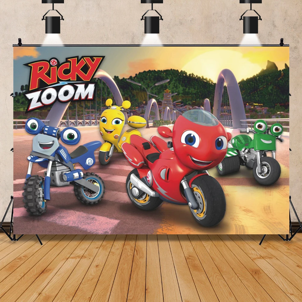 

Hasbro Ricky Zoom Photo Backdrop Background For Photography Props Decoration Banner Poster Baby Shower Birthday Party Supplies