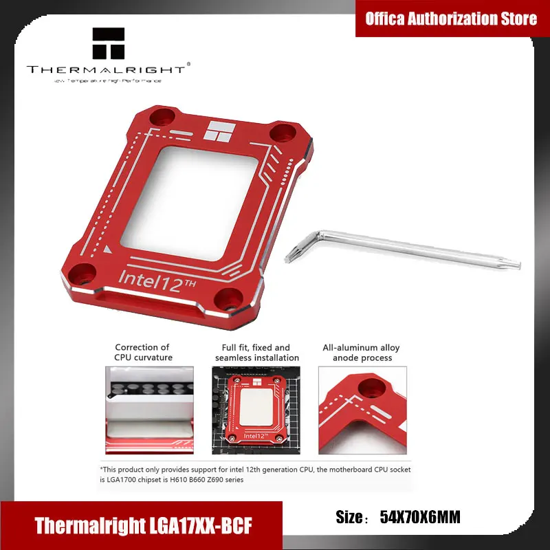 Thermalright-CPU Bending Corrector Frame Protector, Fixação Buckle, 12TH inteligente, LGA17XX-BCF