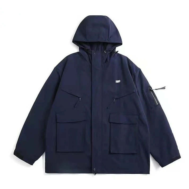 Oversize Women's Jacket Long Sleeve Coat Outdoor Sportswear Hooded Mountaineering Suit Waterproof Functional Jacket Autumn New