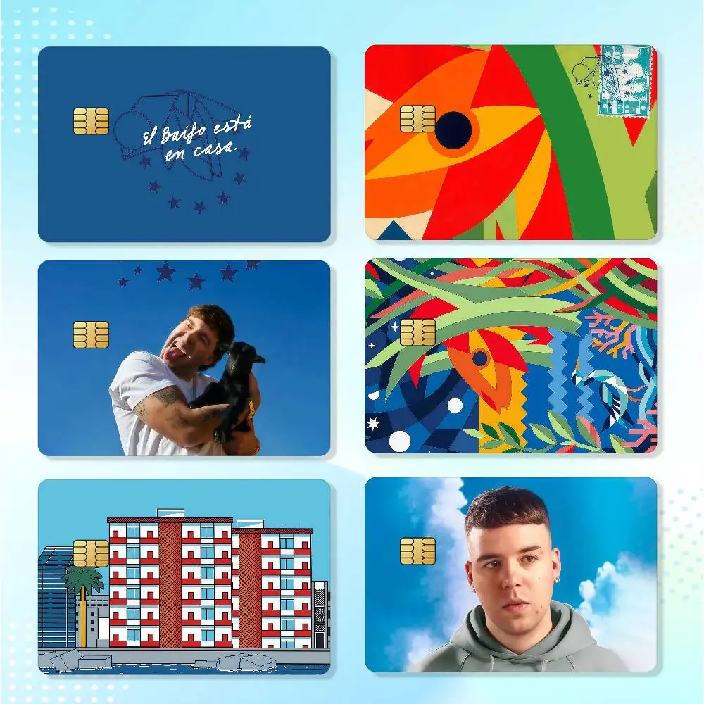 Spain Singer Q-quevedo Waterproof Card Stickers For Credit Cards Debit Cards And Transit Cards 4pcs
