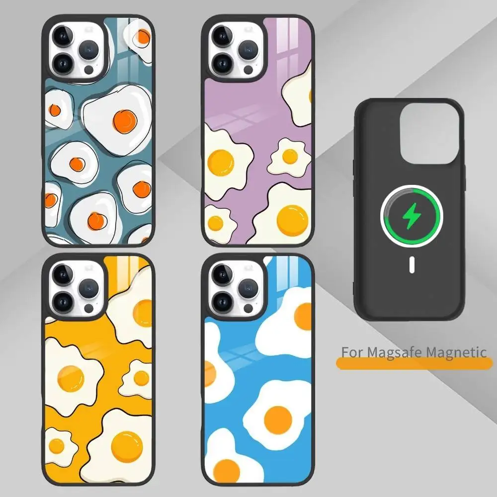 

Fried egg-ins Phone Case For iPhone 17,16,15,14,13,Pro,Max,Plus,Magnetic For Magsafe Wireless Charging