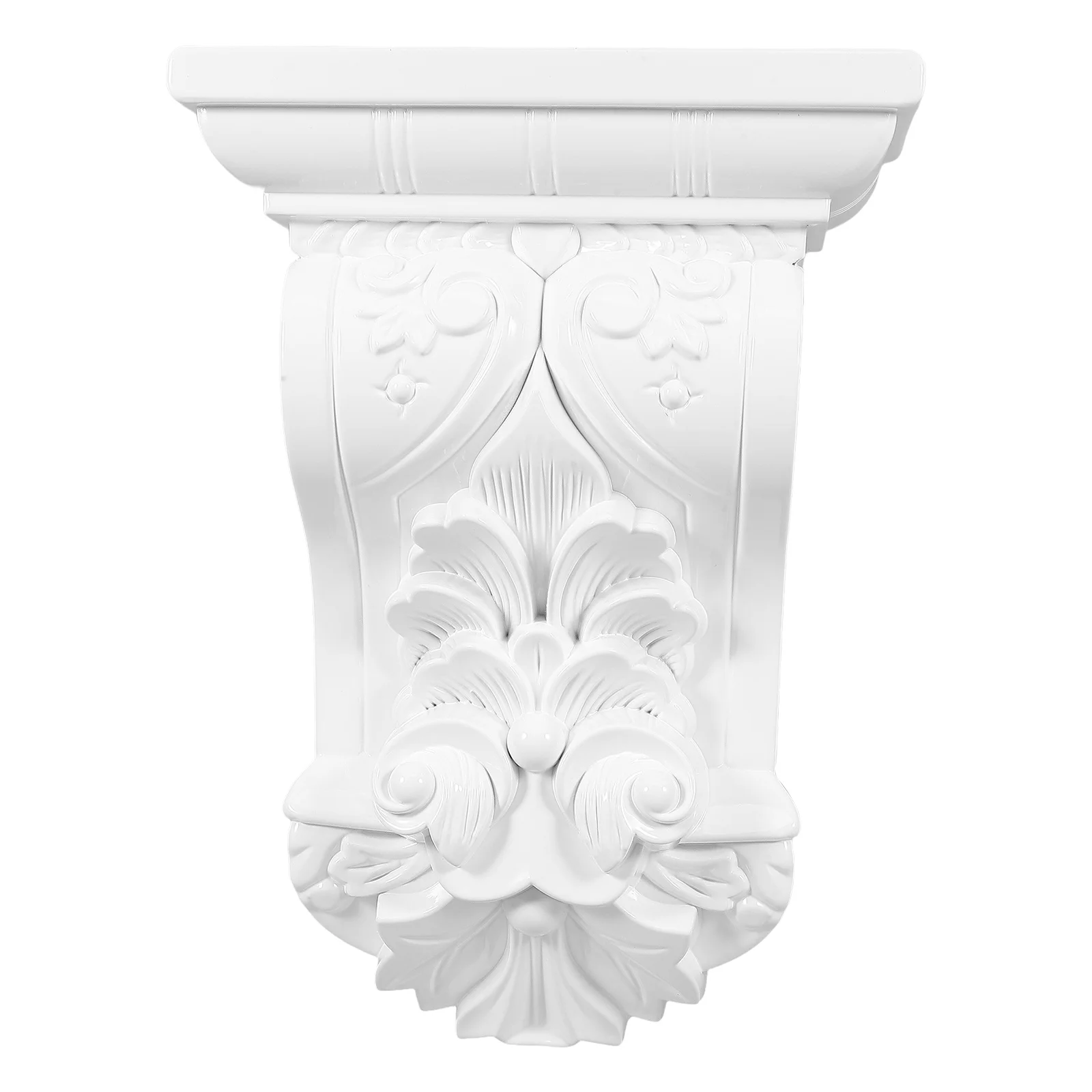 Coluna romana corbels flor decorativa abs plástico esculpido detalhes estilo europeu decoração de casa interior ao ar livre durável prático