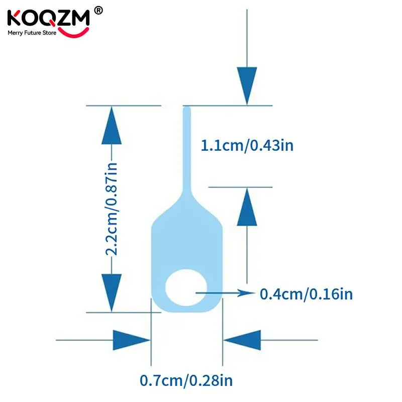 Anti-perdido Sim Card Removal Needle, Sim Card Pin, 1 Ring Key Tool, Telefone Ejetando Pin, SIM Card Tray Ejection, Chaveiro, 5pcs