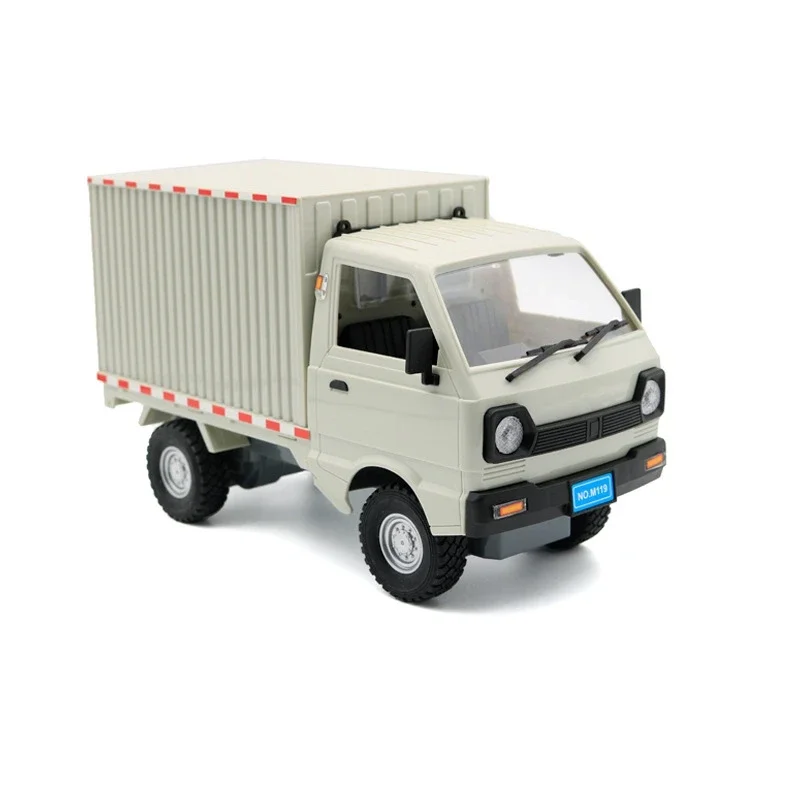 Wpl D12 coche de Control remoto para niños, camión de escalada de deriva de simulación, luz Led, carga de transporte, juguetes eléctricos, regalo para niños, 1:10/1:16