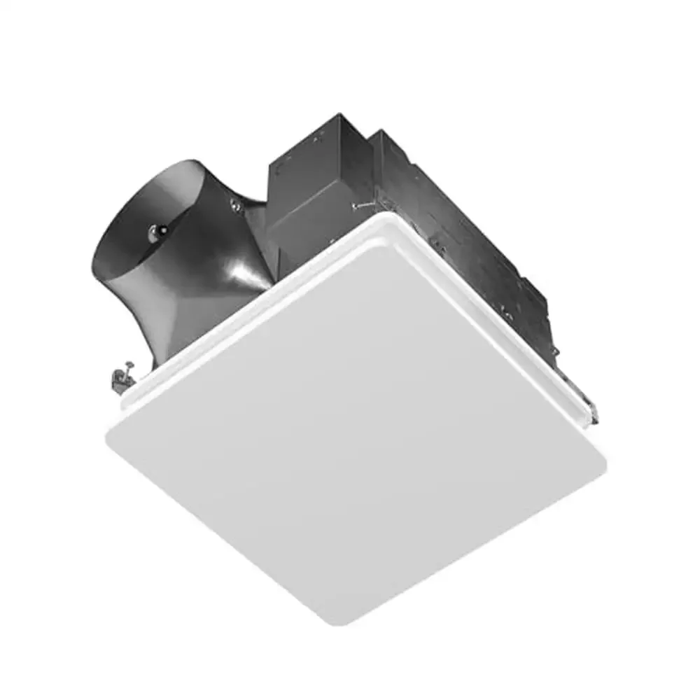 EVOLVE Premium Bathroom Exhaust Fan 110-130-150 CFM Near Silent Operation Easy Installation Seamless Design  Non Lit White