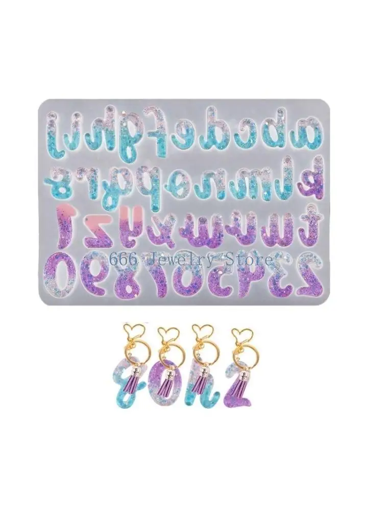 

F2TD Resin Casting Molds Silicone Number Alphabets Mold DIY Epoxy Resin Mould Crafts