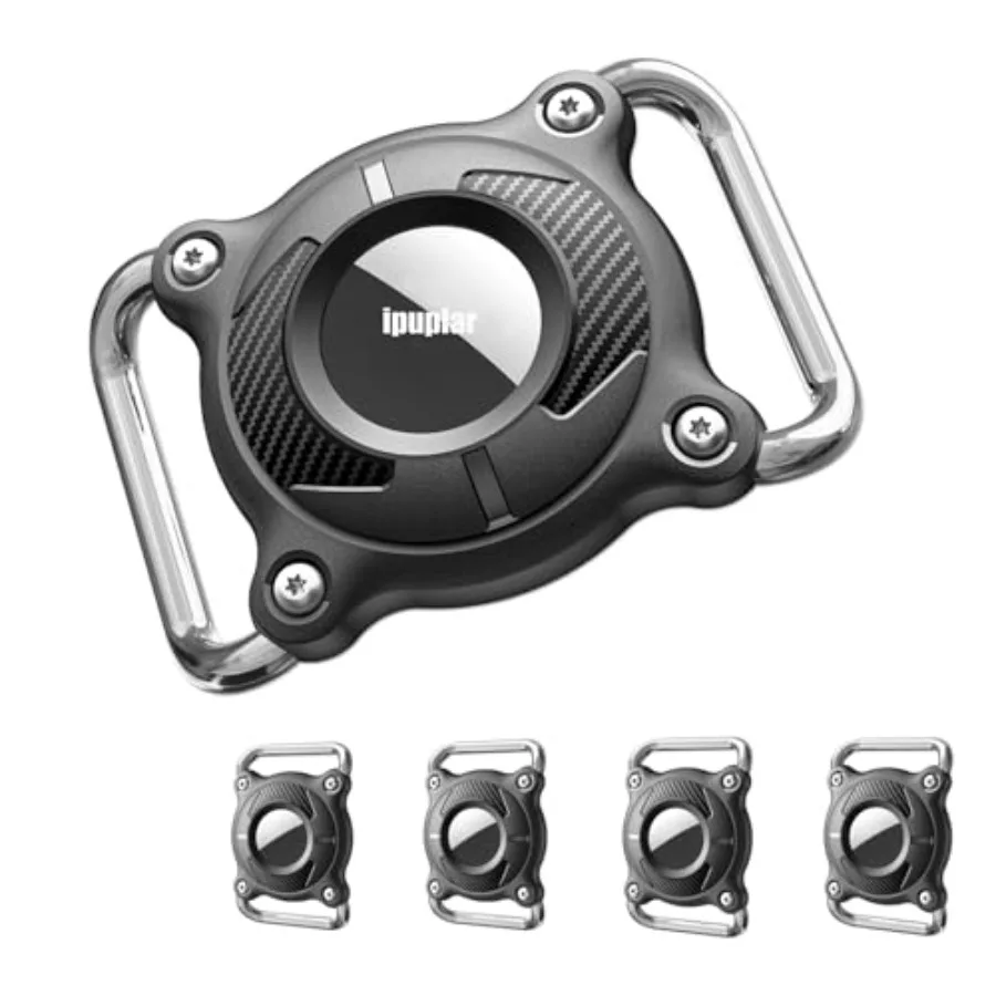 

Air Tags-4 Pack Dog Air tag Holder Waterproof-Air tag Dog Collar Holder with Removable Metal LoopLight Weight fit Width1.2in/ T