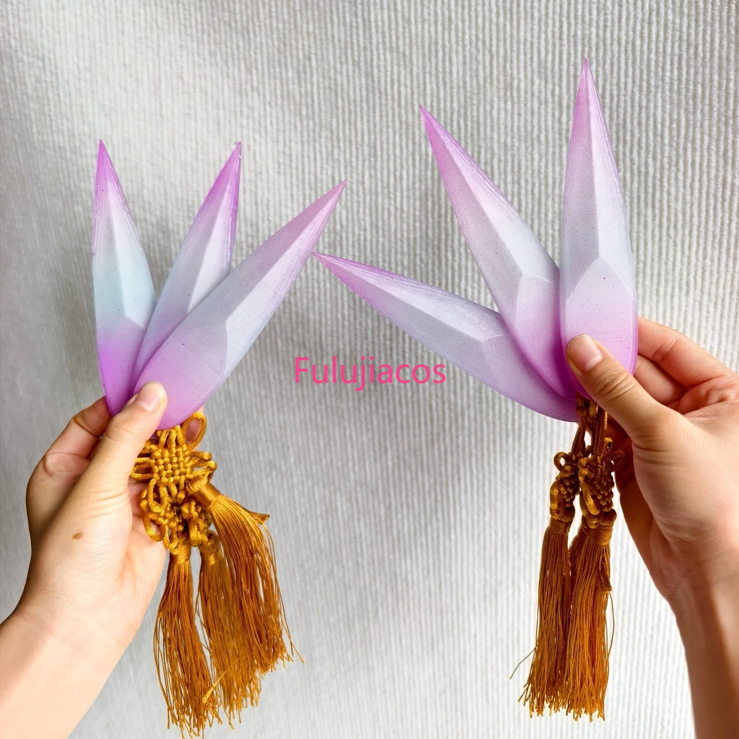 Fulujiacos – Costume de chasseur de démons KPop Zoey pour femmes, accessoires de fléchettes Boomerang, ensemble d'accessoires d'halloween pour filles adultes
