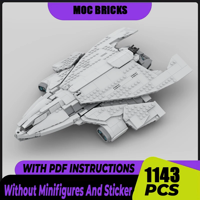 Military Series Moc Building Blocks1:250 Scale Star Citizan Hercules Starlifter Model Technology Fighter  Assembly Toys Gifts