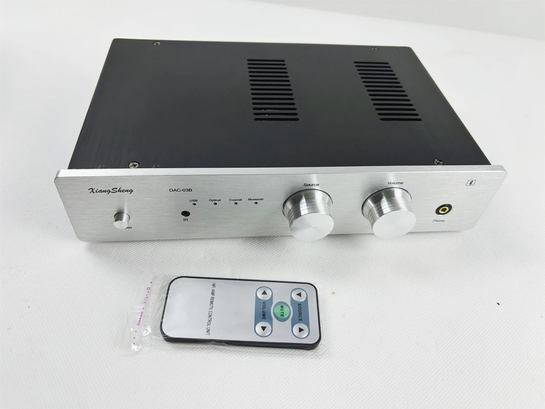 XiangSheng DAC03-B PCM1794 USB Electron Tube Radiateur Coaxial SPIDIF HD Extérieur Carte Son DAC03B DAC-03B,QCC5125 + TPA6120