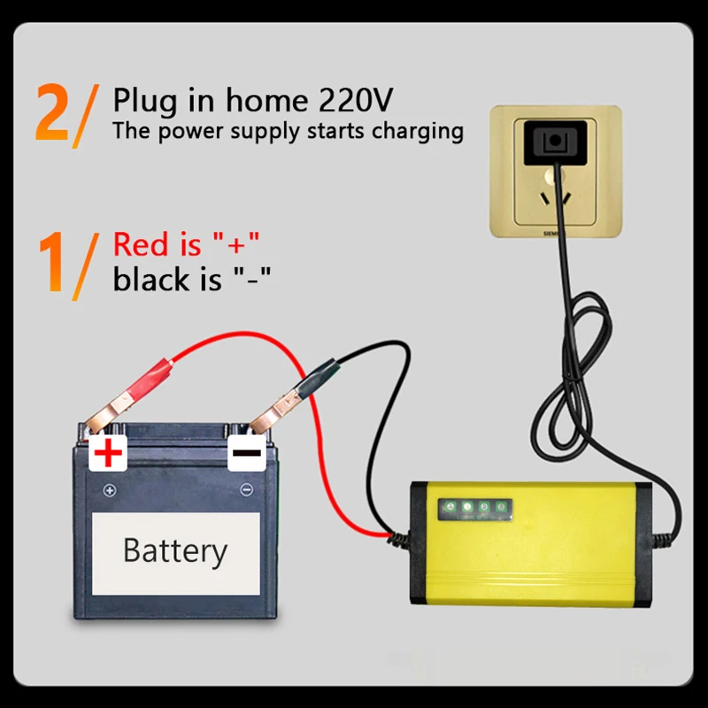 Caricabatteria per Moto da auto 12V 2A Display a LED 220V Moto auto piccola batteria dispositivo di carica alimentazione Puls riparazione