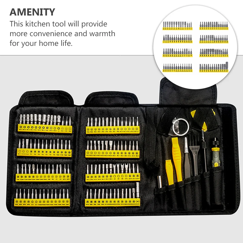 1 مجموعة مفك عدة 126 في 1 دائم الهاتف المحمول ساعة نظارات أدوات إصلاح المحمولة الدقة أداة تفكيك إصلاح #4