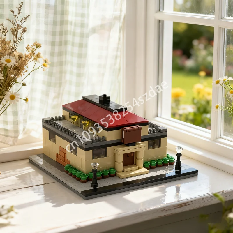 

626 шт. MOC модульная библиотека 1 мини-модель строительных блоков архитектура DIY игрушка креативные рождественские подарки образовательный кирпич для детей