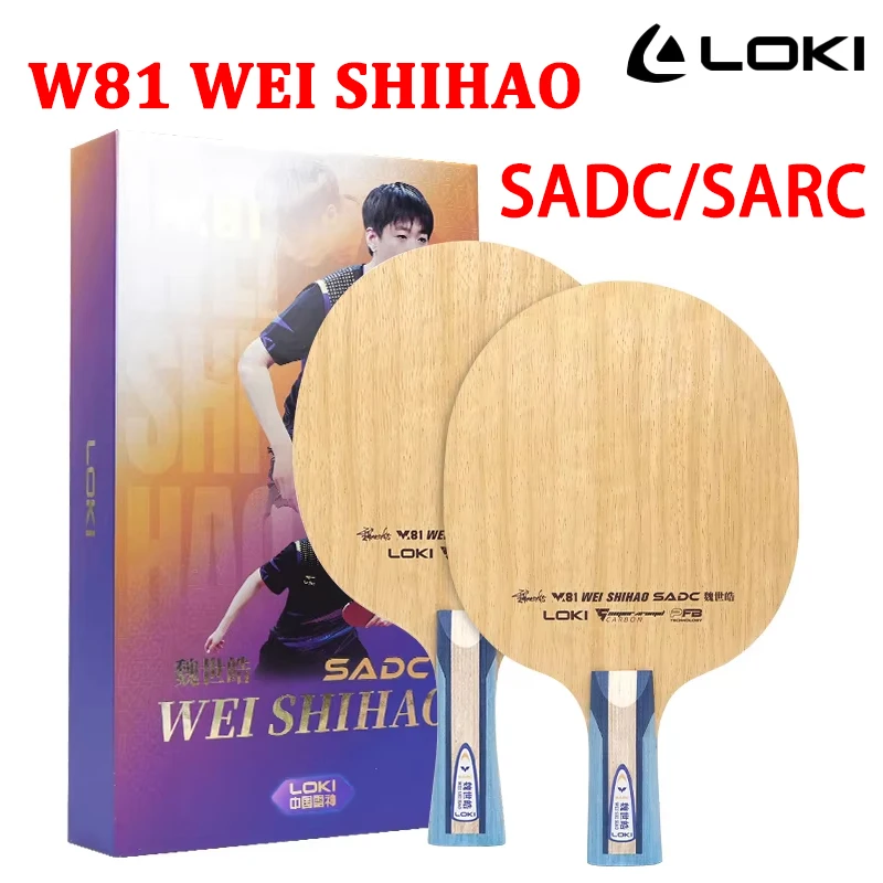 

Loki W81 SADC/SARC Table Tennis Blade Wei Shihao 5 Wood 2 Carbon Ping Pong Paddle Aryl Carbon Armid Carbon Table Tennis Racket