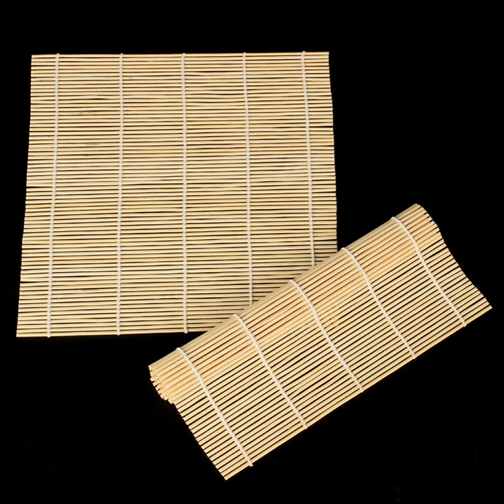 

1 Pc Bamboo Sushi Roller Mat Sushi Rolling Bamboo Pad Kitchen Sushi Making Tool (24x24cm) sushi mat sushi rooler