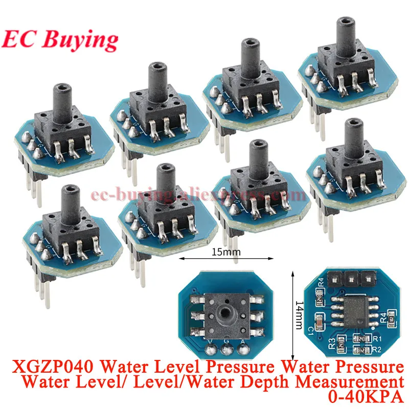 1Pc-10pcs XGZP040 Water Pressure Sensor Module 0-40KPA Water Pressure Level Liquid Quid Level/Water Depth Measurement M04 M03