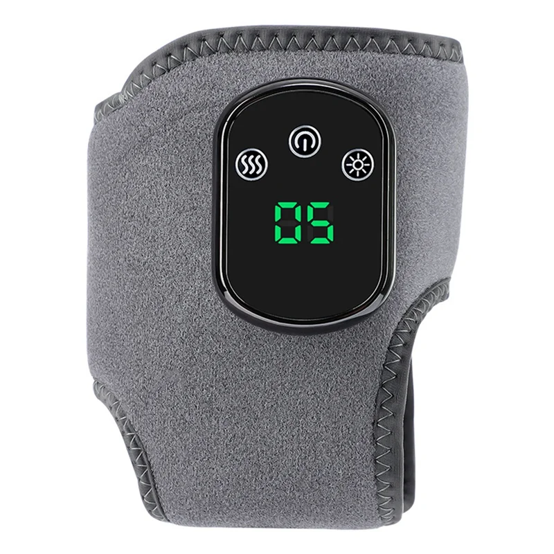 

A84G-Electric Foot Ankle Massager With Heat & Vibration Cordless Heating Pad Ankle Wrap For Sports Recovery Warm Brace Belt