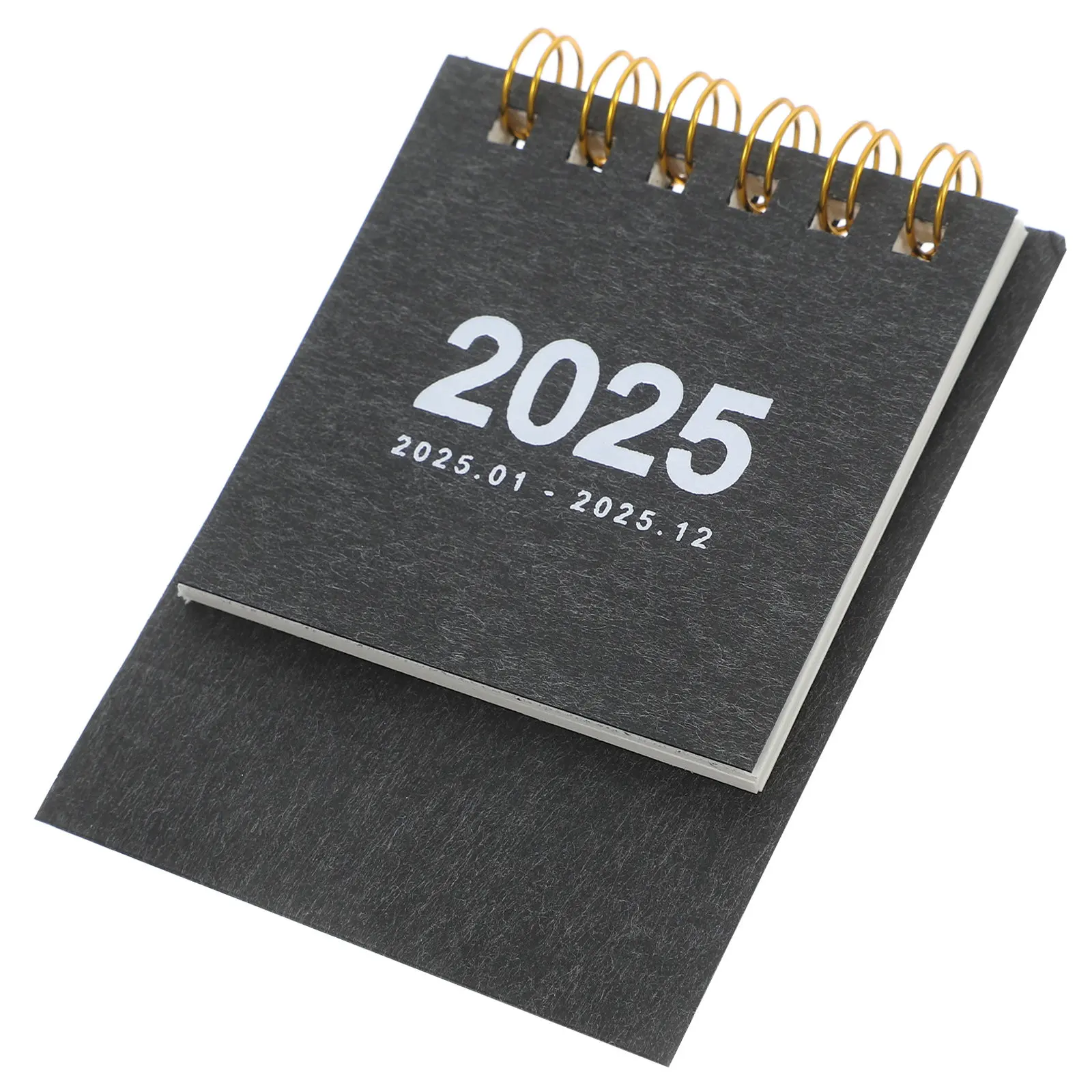 

Small Mini Desk Calendar 2025 Spiral Standing Flip Desktop Calendar Firm Paper Monthly Organizer for Workspace Study Table