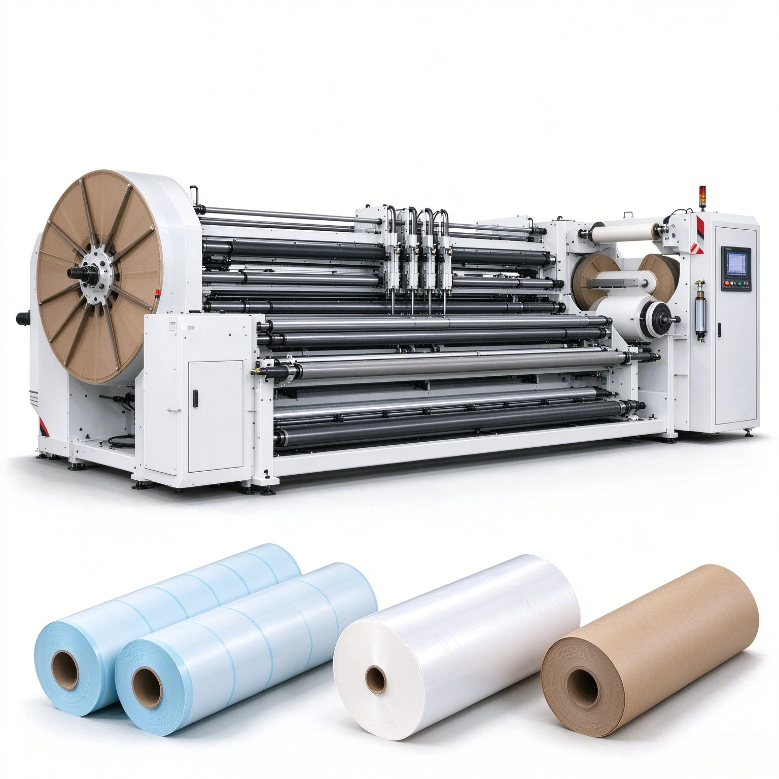 Wholesale Prices Plastic Film Slitting Rewinding Machine Jumbo Roll Slitter Rewinder for Packaging Film Paper Slitter Rewinder