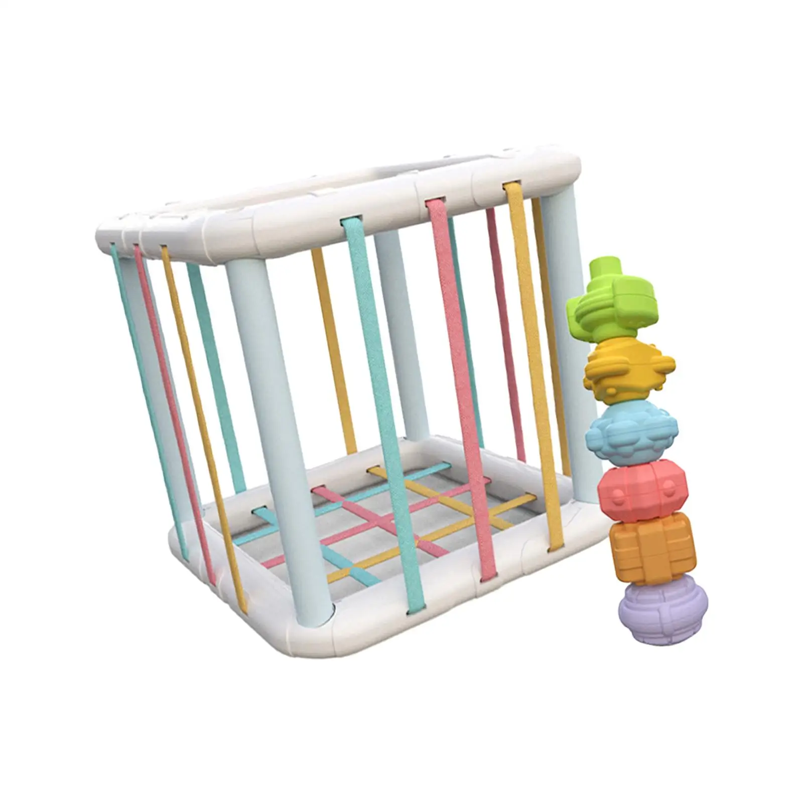 Caixa sensorial montessori brinquedos forma classificador brinquedos classificação de cores caixa sensorial para 1