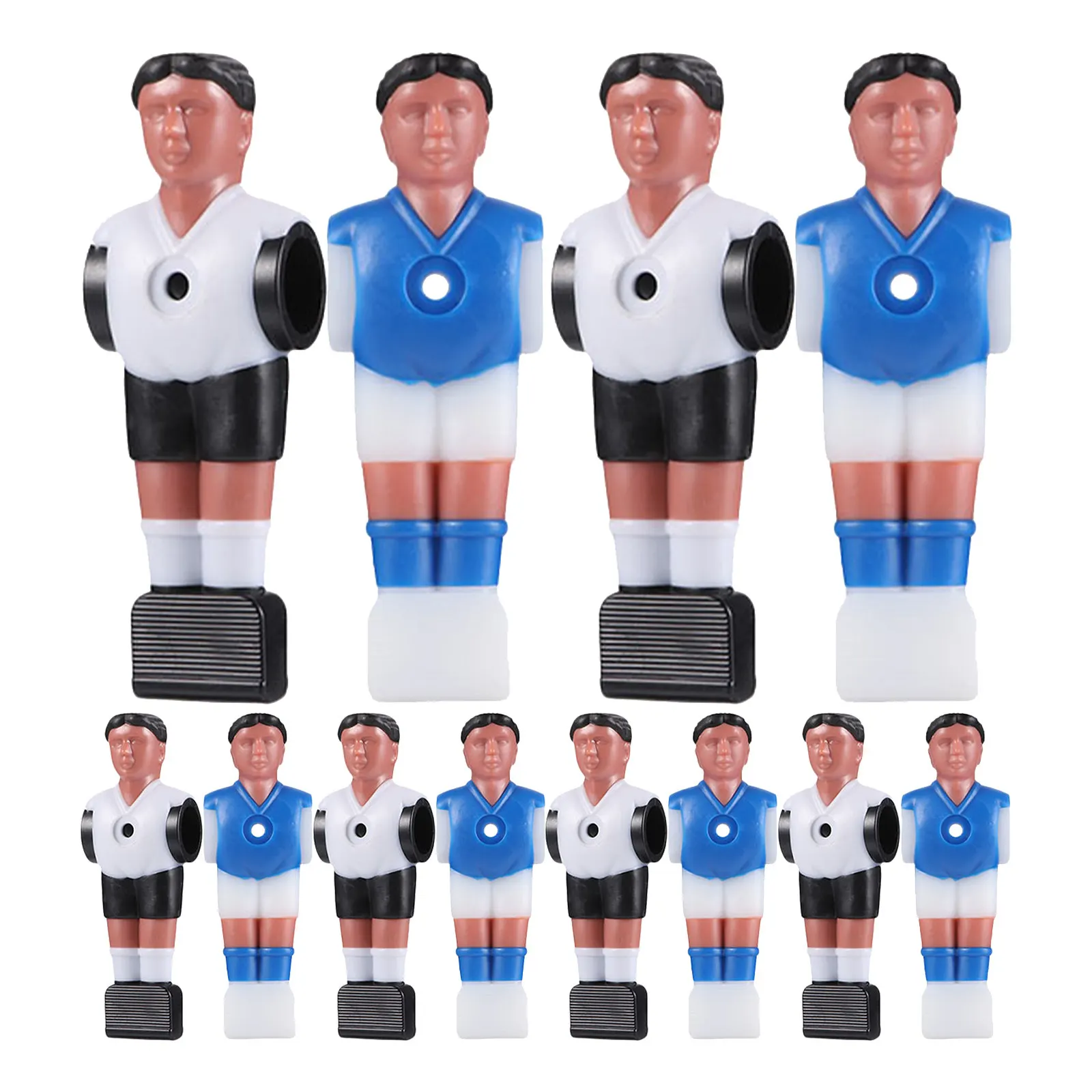 

12Pcs Premium ABS Foosball Athletes for Table Football Replacement Smooth Surface Wear Resistant Color Foosball